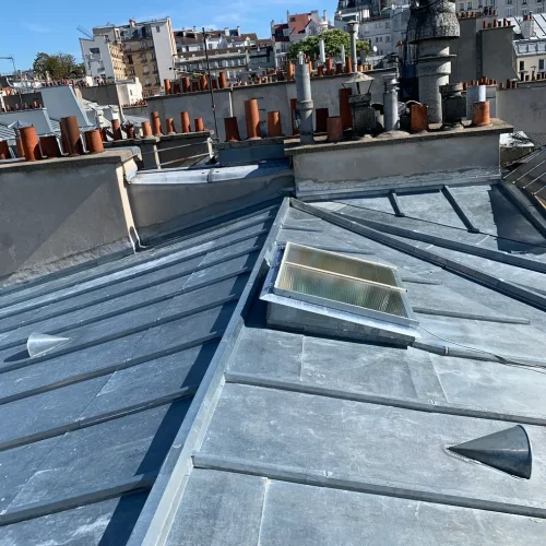 réfection toiture zinc Paris