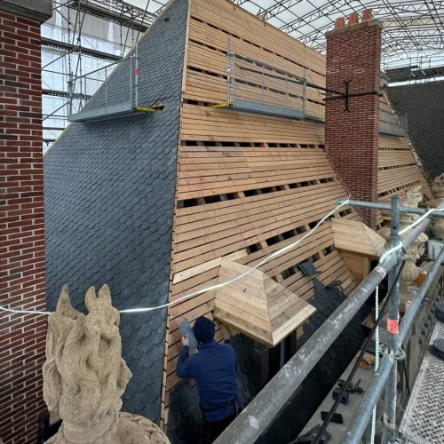 rénovation toiture château