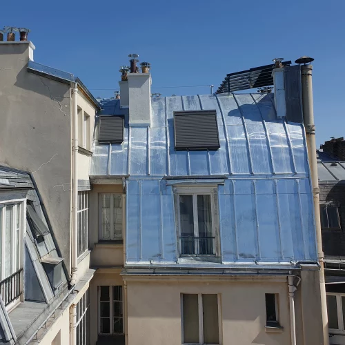 rénovation toiture zinc Paris 75007