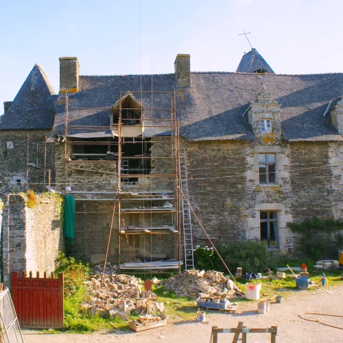restauration vieille maçonnerie manoir